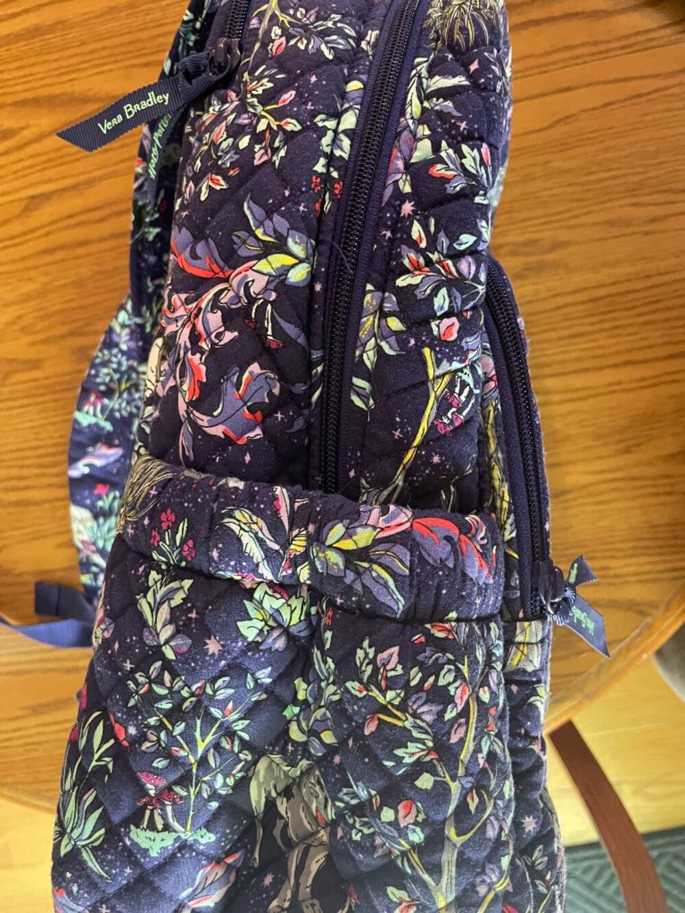 Vera Bradley Harry Potter Forbidden Forest Large Campus Backpack - Picture 4 of 8